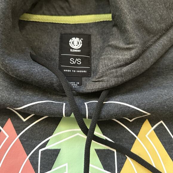 Men's Charcoal Grey Fleece Sweatshirt Hoodie For Outdoors Warm NWT - Size S - Picture 2 of 5